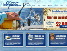 Tablet Screenshot of floridakeysswordfishing.com